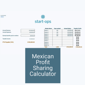 Mexican Profit Sharing (PTU) Calculator